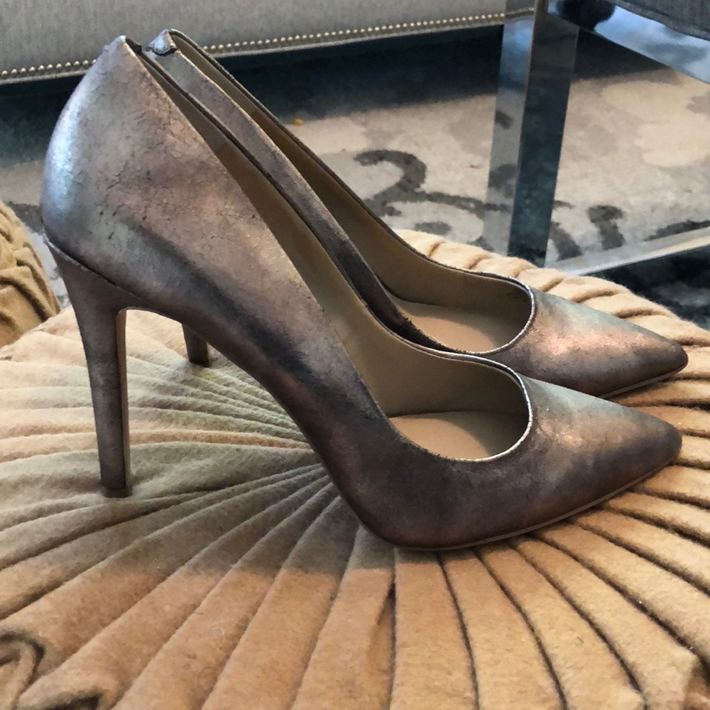 Saks Fifth Avenue Metallic Heels